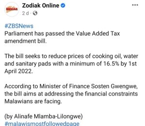 THE END OF PERIOD POVERTY! MALAWI OFFICIALLY REMOVES TAX ON